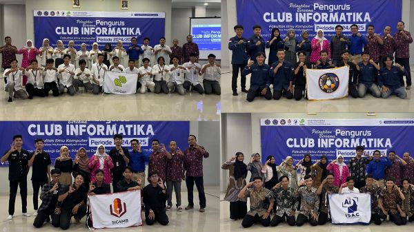 Pelantikan Pengurus Club Informatika Fakultas Ilmu Komputer Universitas Muhammadiyah Metro